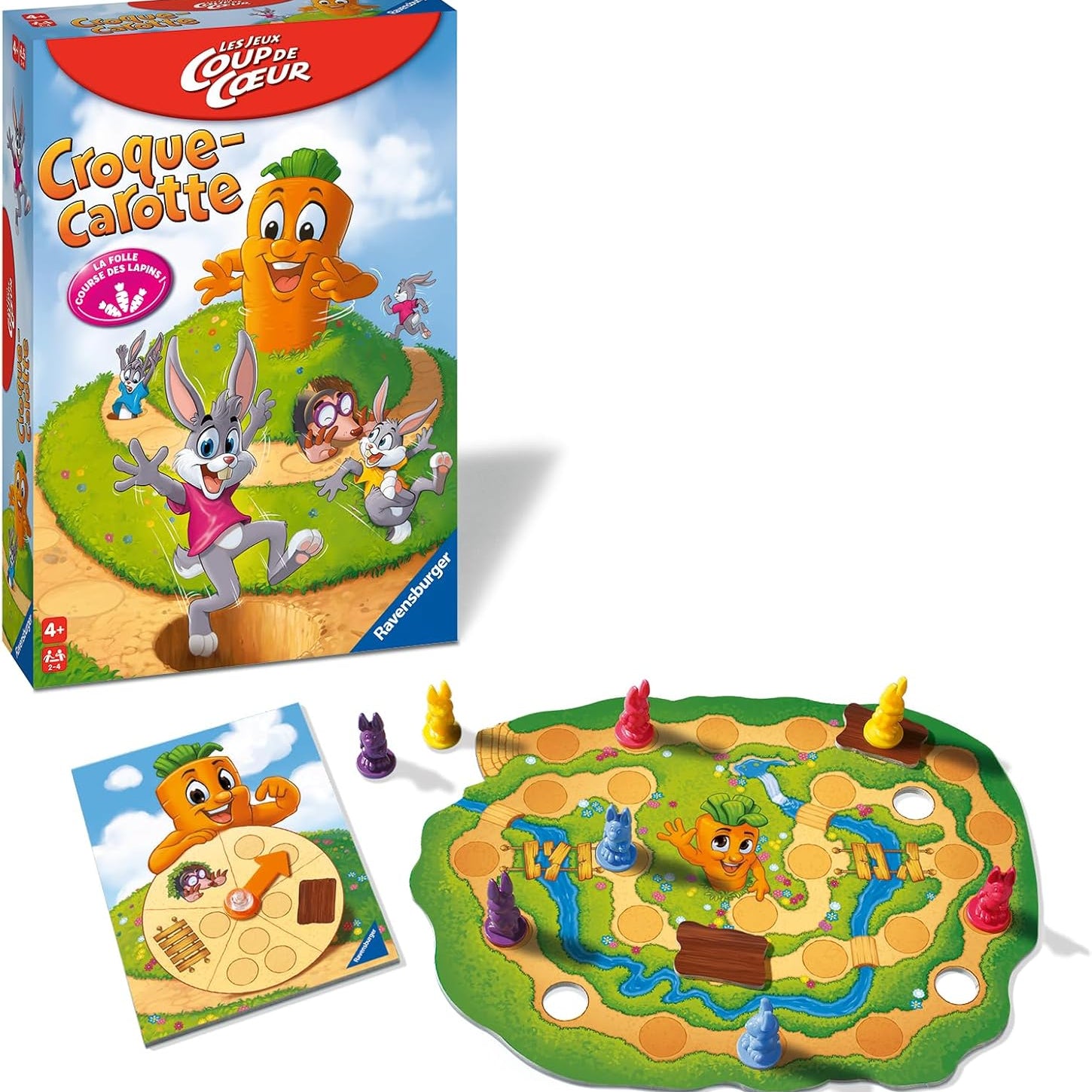 Ravensburger Croque Carrot Compact Travel Board Game for Kids